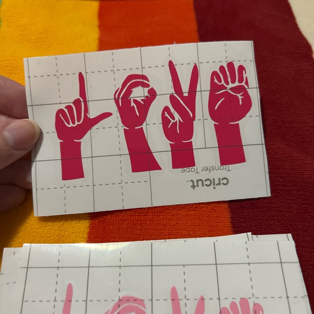 ASL Love Vinyl Decal ♥️